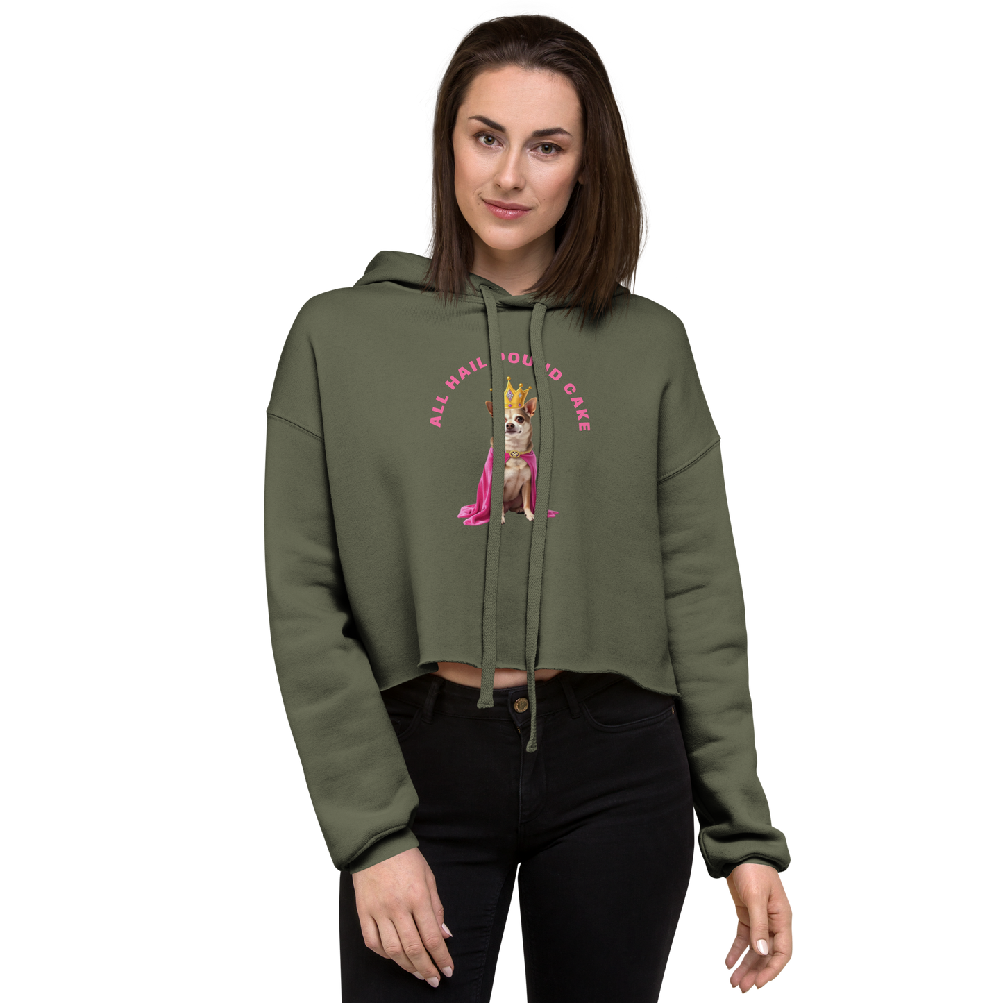All Hail Pound Cake Cropped Hoodie